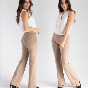 Beta Brand Boot Cut Classic Dress Pant Yoga Pant Khaki Tan Size Large